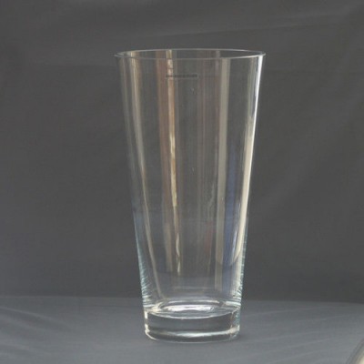Gorgeous Vintage Large Clear Glass Vase - Handmade in Poland   112658491685